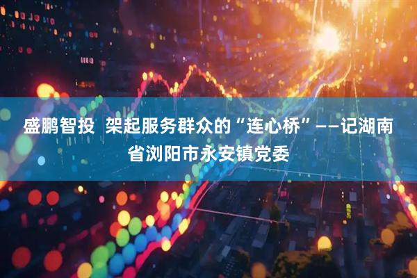 盛鹏智投  架起服务群众的“连心桥”——记湖南省浏阳市永安镇党委
